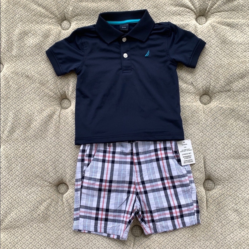 Nautica 2 piece polo set 24 M